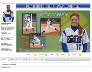 Softball Skills Video portfolio